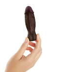 Shaft Model B Flexskin Liquid Silicone Bullet - Mahogany (4)