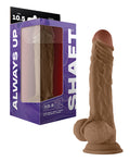 Shaft Shaft Model A Flexskin Liquid Silicone 10.5" Dong w/Balls - Oak