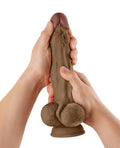 Shaft Shaft Model A Flexskin Liquid Silicone 10.5" Dong w/Balls - Oak - Image 5