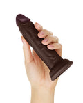 Shaft Model J Flexskin Liquid Silicone 5.5" Dong - Mahogany (5)