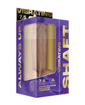 Shaft Shaft Flexskin Liquid Silicone 7.5" Vibrating Dong w/Balls - Pine - Image 5