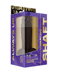 Shaft Shaft Flexskin Liquid Silicone 7.5" Vibrating Dong w/Balls - Mahogany - Image 5