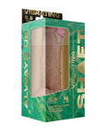 Shaft Shaft Flexskin Liquid Silicone 8.5" Vibrating Side Curve Dong w/Balls - Pine - Image 5