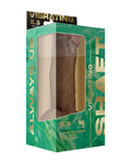 Shaft Shaft Flexskin Liquid Silicone 8.5" Vibrating Side Curve Dong w/Balls - Oak - Image 3