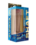 Shaft Shaft Flexskin Liquid Silicone 9.5" Vibrating Curved Dong w/Balls - Pine - Image 5
