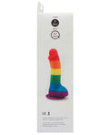 No Brand Pride Dildo w/Balls - Rainbow - Image 3