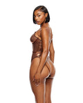 Forplay Liquid Metal Metallic Mesh Teddy - Metallic Copper MD - Image 3