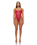 Forplay Layers To This Mesh and Knit Teddy - Pink SM
