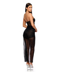 Forplay Private Party Glitter Dress w/Thong - Black MD - Image 2