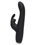 Fifty Shades of Grey Fifty Shades of Grey Greedy Girl Rechargeable Slimline Rabbit Vibrator - Black - Image 3