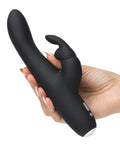 Fifty Shades of Grey Fifty Shades of Grey Greedy Girl Rechargeable Slimline Rabbit Vibrator - Black - Image 5