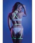Glow by Fantasy Lingerie Glow Night Vision Glow in the Dark Gartered Teddy L/XL - Image 2