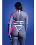 Glow by Fantasy Lingerie Supernatural Glow-in-the-Dark Zipper Bralette & Thong - White QN - Image 2