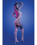 Glow by Fantasy Lingerie Metamorphic Glow-in-the-Dark Bodystocking Dress; Glows Pink - White O/S - Image 2
