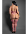 Sheer by Fantasy Sheer Lasting Impressions Halter Body Stocking - Pink QN - Image 3