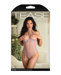 Tease by Fantasy Lingerie Tease Ronnie Microfiber Underwire Shelf Cup Teddy Mauve L/XL - Image 3
