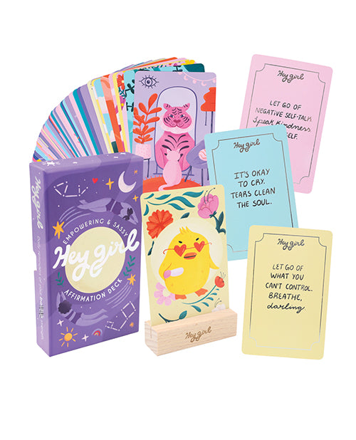 Sleazy Greetings Hey Girl: Empowering & Sassy Affirmation Deck