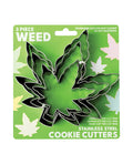 Sleazy Greetings Cookie Cutter Sets - 3 pc Weed
