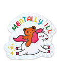 Not Regular Toys Mentally Ill Shiny Glitter Sticker