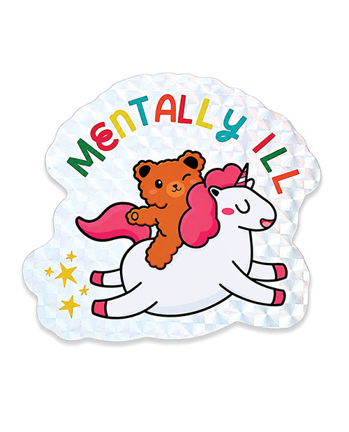 Not Regular Toys Mentally Ill Shiny Glitter Sticker