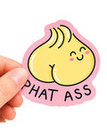 Not Regular Toys Phat Ass Dumpling Funny Vinyl Sticker - Image 2
