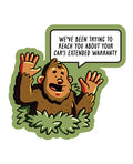 Not Regular Toys Bigfoot Car's Extended Warranty - Funny Vinyl Sticker - Image 2