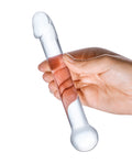 Glas Glas 7" Realistic Head Glass Dildo - Clear - Image 4