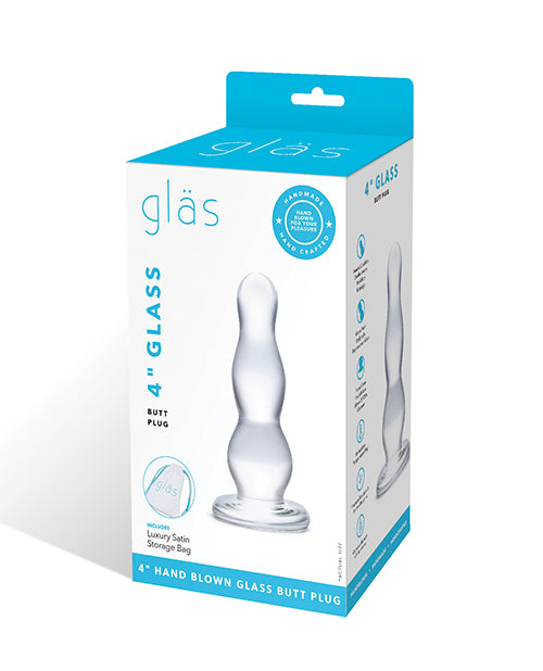 Glas Glas 4" Butt Plug - Clear