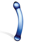 Glas Glas 6" Curved G-Spot Glass Dildo - Blue - Image 2