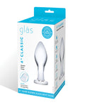 Glas Glas 4" Classic Butt Plug - Clear