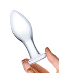 Glas Glas 4" Classic Butt Plug - Clear - Image 4