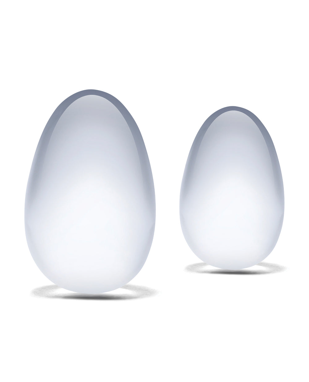 Glas Glas 2 pc Glass Yoni Eggs Set - Clear