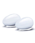 Glas Glas 2 pc Glass Yoni Eggs Set - Clear - Image 2