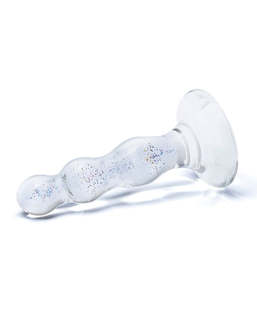 Glas Glas Triple Play Beaded Butt Plug - Clear