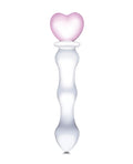 Glas Glas 8" Sweetheart Glass Dildo - Pink/Clear - Image 2