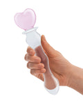 Glas Glas 8" Sweetheart Glass Dildo - Pink/Clear - Image 4
