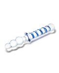 Glas Glas 10" Twister Dual Ended Dildo - Blue - Image 4