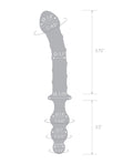 Glas Glas 10" Twister Dual Ended Dildo - Blue - Image 3