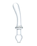 Glas Glas 9" Classic Curved Dual Ended Dildo - Clear - Image 2