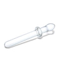 Glas Glas 9.25" Classic Smooth Dual Ended Dildo - Clear - Image 3