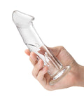 Glas Glas 6" Dildo w/Veins & Flat Base - Image 3