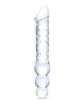 Glas Glas 12" Double Ended Glass Dildo w/Anal Beads - Clear - Image 2