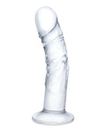Glas Glas 7" Realistic Curved Glass Dildo w/Veins - Clear - Image 2