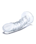 Glas Glas 7" Realistic Curved Glass Dildo w/Veins - Clear - Image 3
