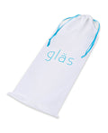 Glas Glas 8" Realistic Ribbed Glass G-Spot Dildo w/Balls - Clear - Image 5