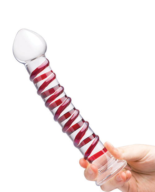 Glas Glas 10" Mr. Swirly Dildo - Red