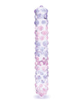 Glas Glas 9" Purple Rose Nubby Glass Dildo - Purple/Pink - Image 2