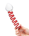 Glas Glas 8" Mr. Swirly Glass Dildo - Red - Image 4