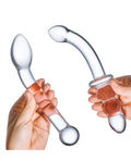 Glas Glas 2 pc G-Spot Pleasure Glass Dildo Set - Clear - Image 4
