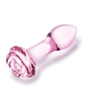 Glas Glas 3 pc Rosebud Butt Plug Set - Pink - Image 5